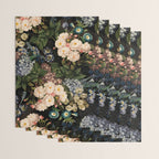 Mystic Vintage Midnight Rose Garden Wrapping Paper Gallery Image 3