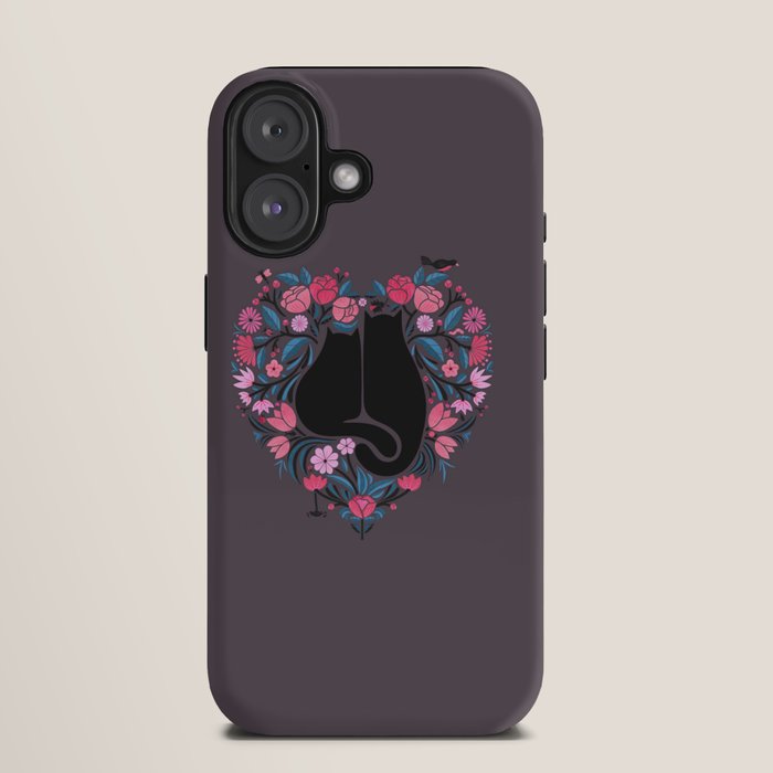 I Heart Cats and Flowers iPhone Case Gallery Image 2