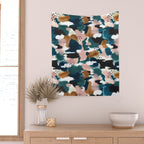 Brush Stroke Abstract Wall Tapestry Gallery Image 2
