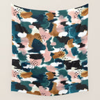 Brush Stroke Abstract Wall Tapestry Gallery Image 4