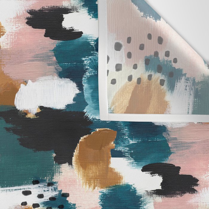 Brush Stroke Abstract Wall Tapestry Gallery Image 3