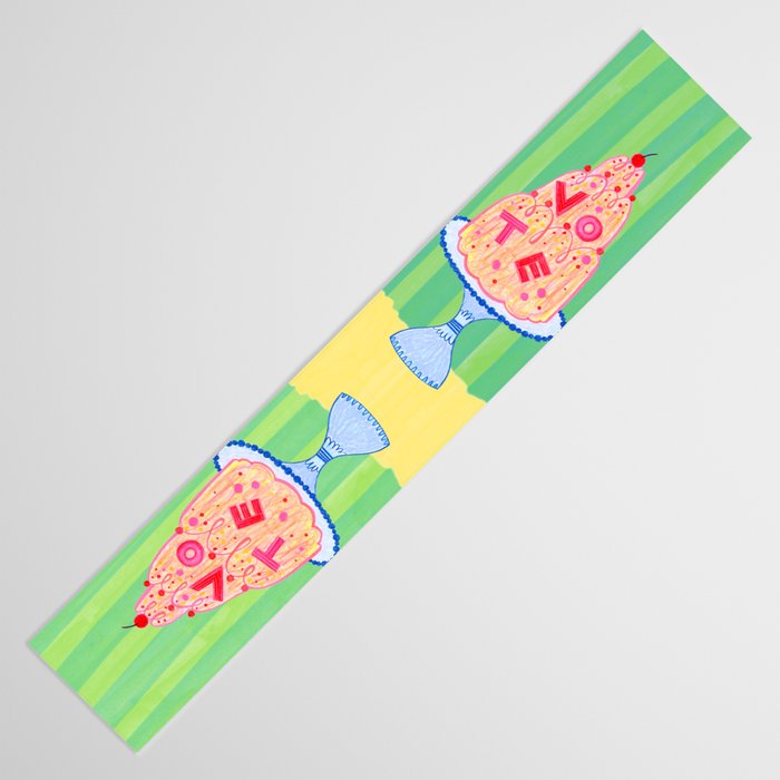 Mold the Future & Vote in Lime Green Table Runner Gallery Image 3