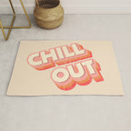 CHILL OUT TYPOGRAPHY Rug Gallery Image 1