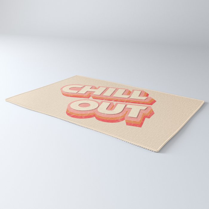 CHILL OUT TYPOGRAPHY Rug Gallery Image 3