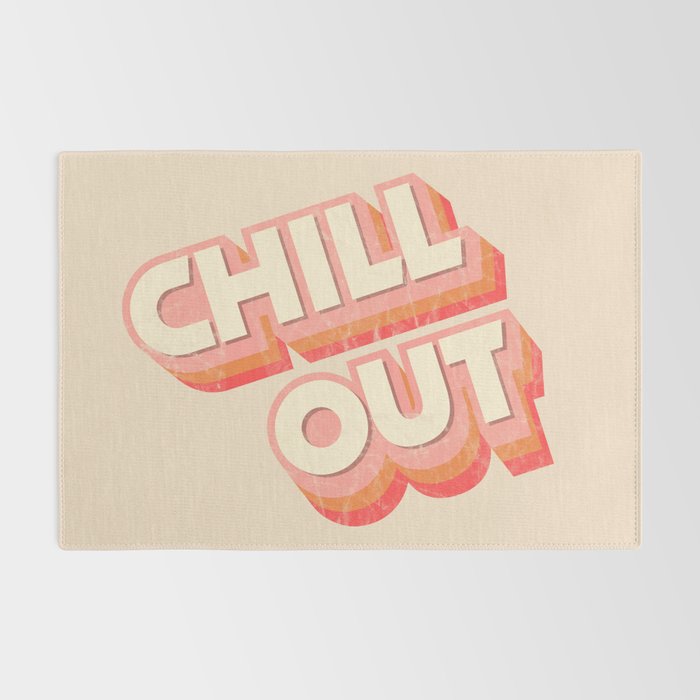 CHILL OUT TYPOGRAPHY Rug Gallery Image 2