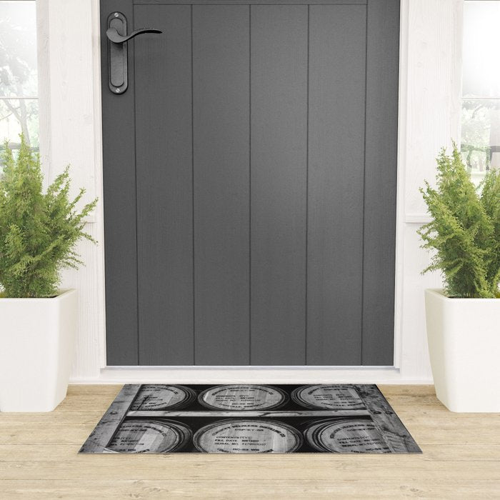 Bourbon Black and White Welcome Mat Gallery Image 3