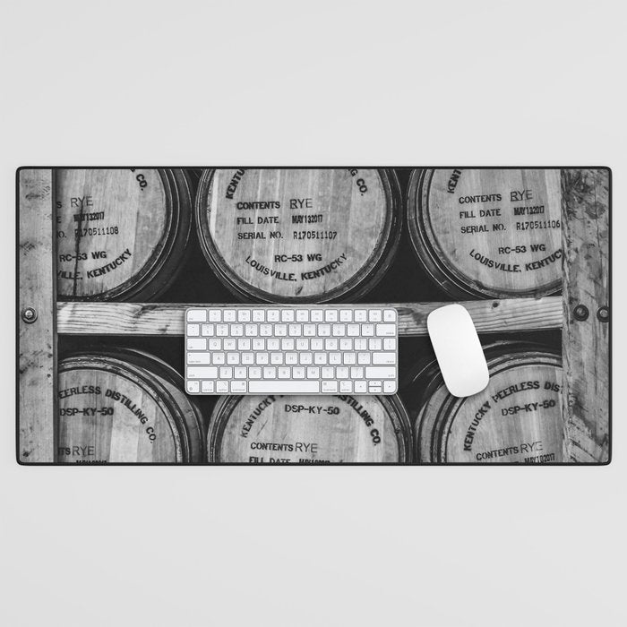 Bourbon Black and White Desk Mat Gallery Image 1