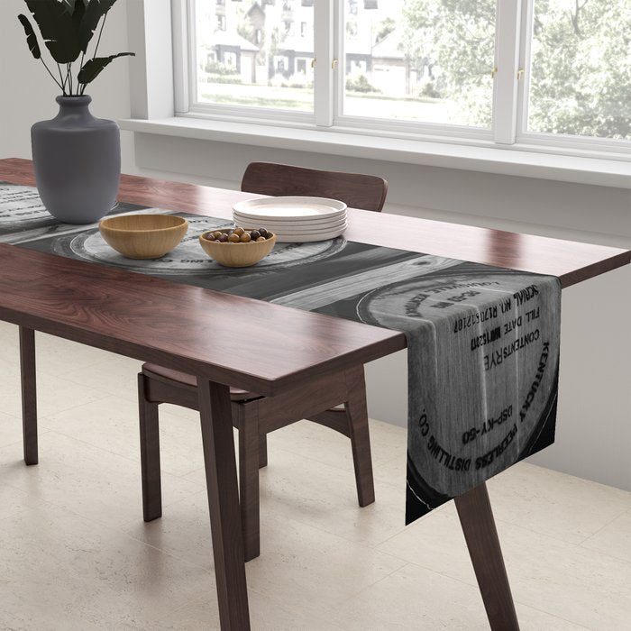 Bourbon Black and White Table Runner Gallery Image 2