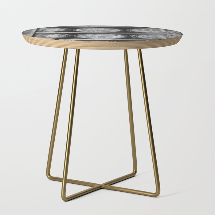 Bourbon Black and White Side Table Gallery Image 1