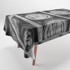Bourbon Black and White Tablecloth Gallery Image 1