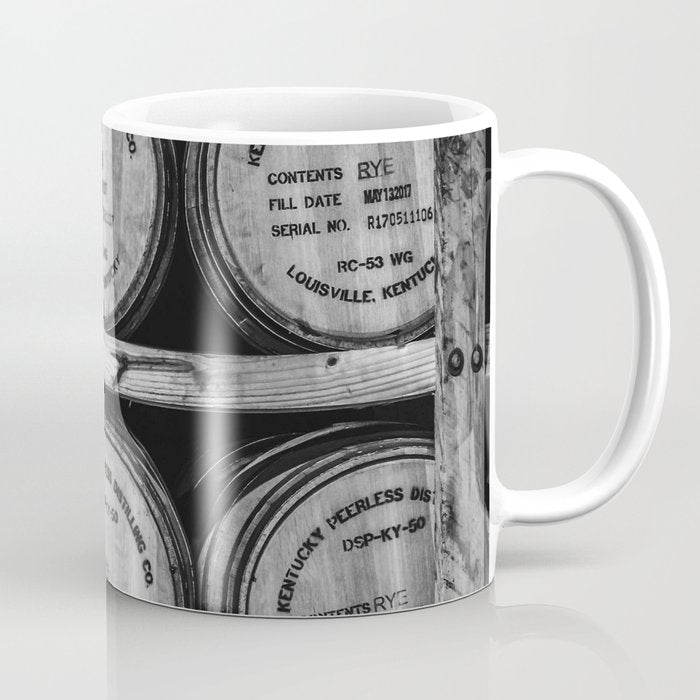 Bourbon Black and White Coffee Mug Gallery Image 1