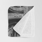 Bourbon Black and White Throw Blanket Gallery Image 3