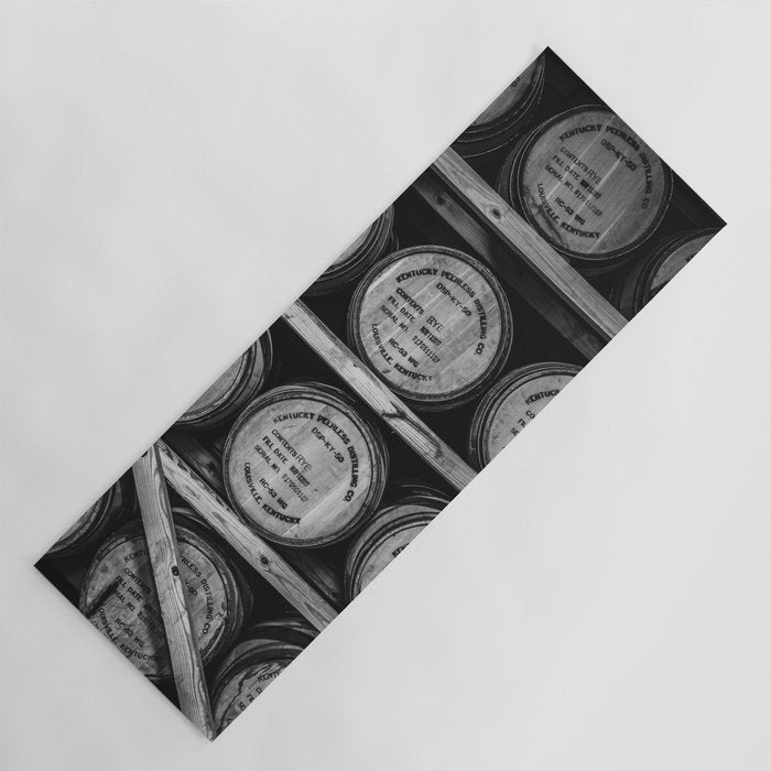 Bourbon Black and White Yoga Mat Gallery Image 1