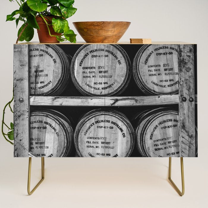 Bourbon Black and White Credenza Gallery Image 1