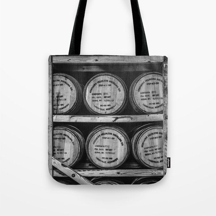 Bourbon Black and White Tote Bag Gallery Image 1