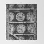 Bourbon Black and White Throw Blanket Gallery Image 2