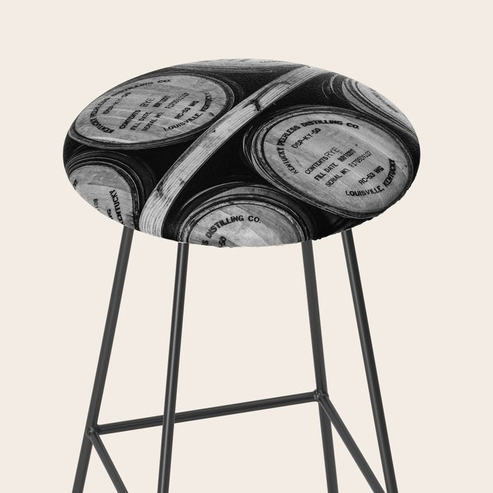 Bourbon Black and White Stool Gallery Image 2