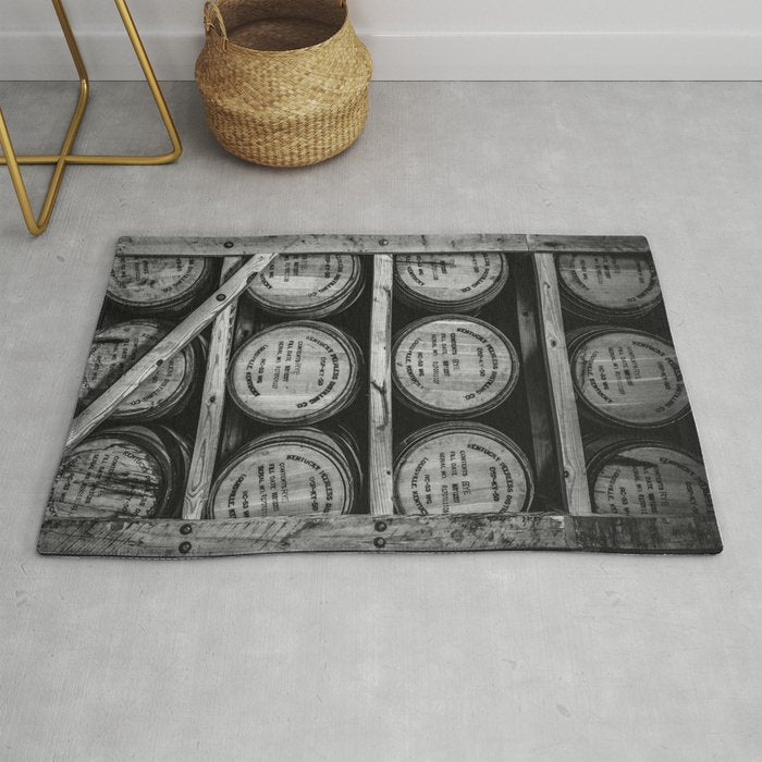 Bourbon Black and White Rug Gallery Image 1