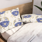 Crab - Navy & Gold Pillow Sham Gallery Image 2