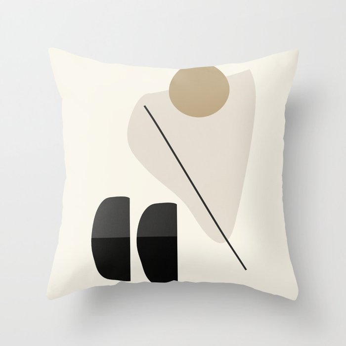 Abstract Minimal Shapes 107 Throw Pillow Gallery Image 1