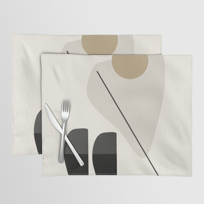 Abstract Minimal Shapes 107 Placemat Gallery Image 1