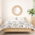 Black and white pumpkin vegetable pattern Duvet Cover Gallery Image 3