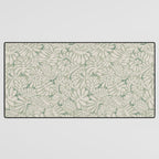 Matisse minimalistic leave pattern light sage green Desk Mat Gallery Image 3