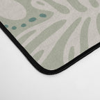 Matisse minimalistic leave pattern light sage green Desk Mat Gallery Image 4