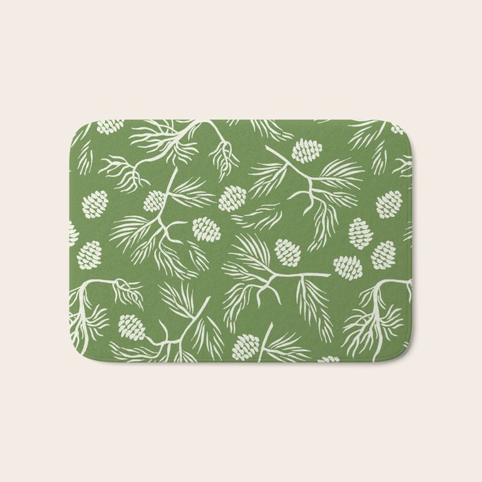 Pine Branches Bath Mat Gallery Image 1