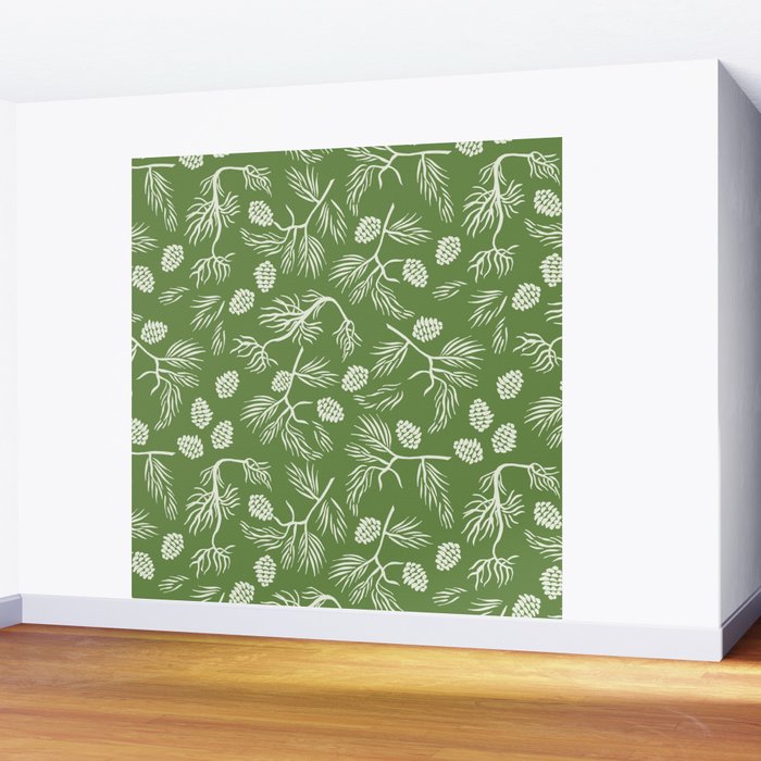 Pine Branches Wall Mural Gallery Image 2
