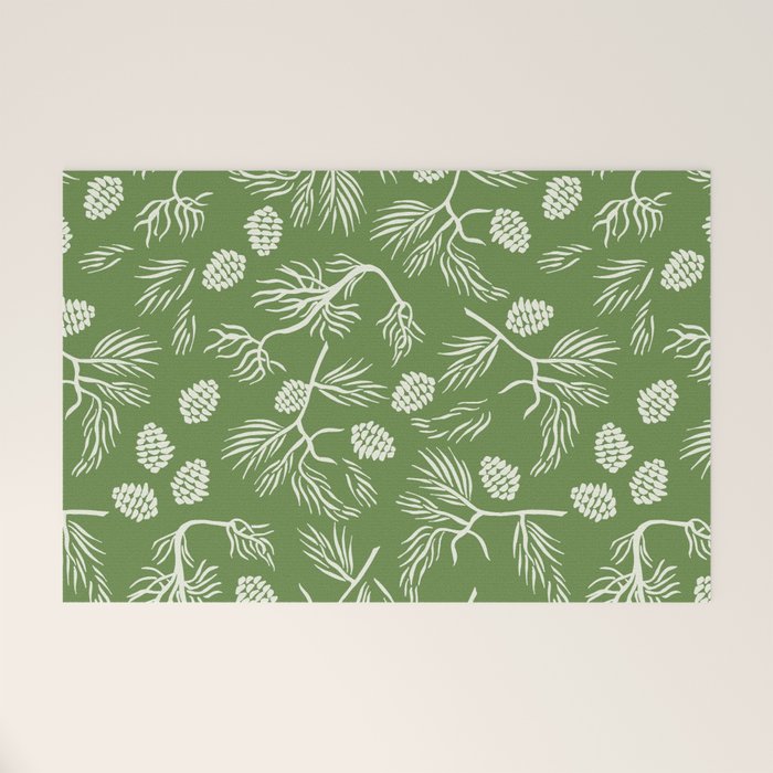 Pine Branches Welcome Mat Gallery Image 1