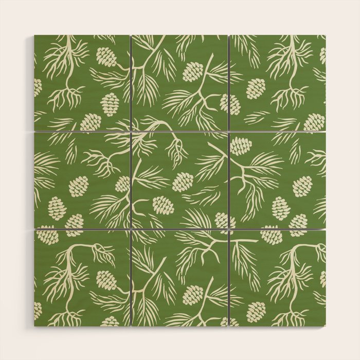 Pine Branches Wood Wall Art Gallery Image 1