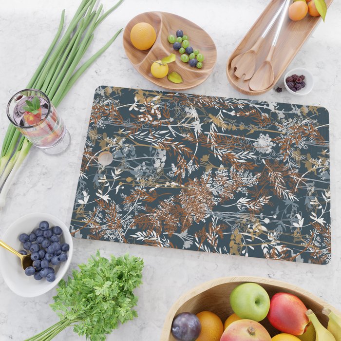 Abstract Forest Night A Cutting Board Gallery Image 2