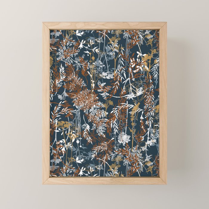 Abstract Forest Night A Mini Art Print Gallery Image 1