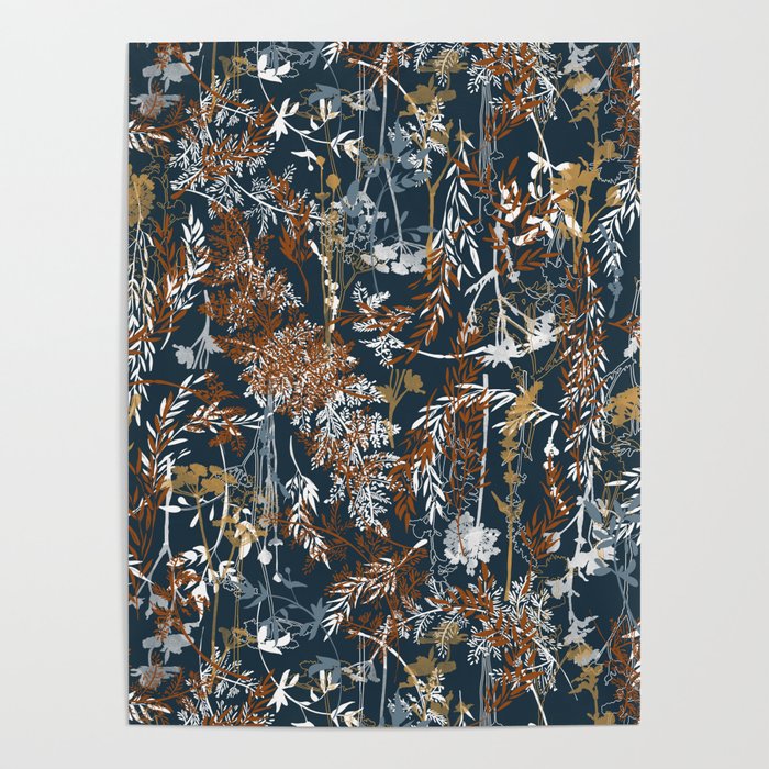 Abstract Forest Night A Poster Gallery Image 4
