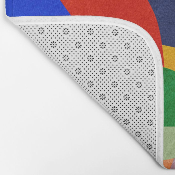 Colourful bay. Abstract art print. Bath Mat Gallery Image 2