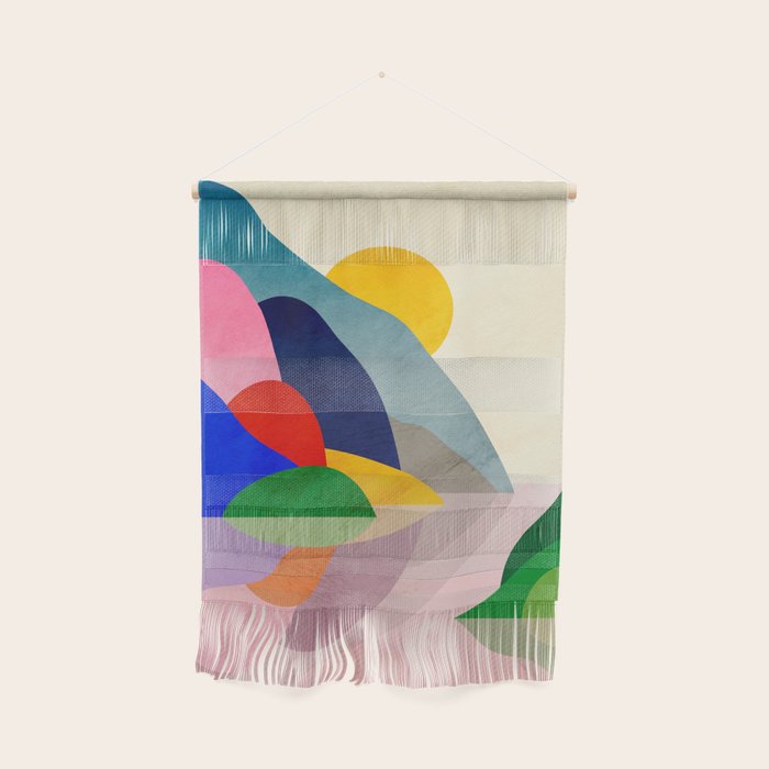 Colourful bay. Abstract art print. Wall Hanging Gallery Image 1