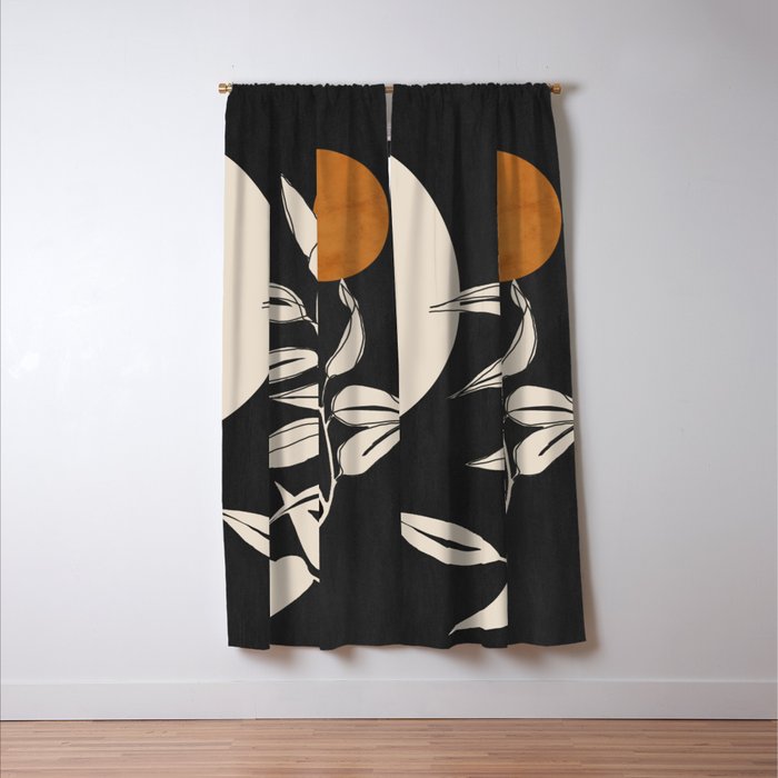 Abstract Art /Minimal Plant 53 Window Curtain Gallery Image 3