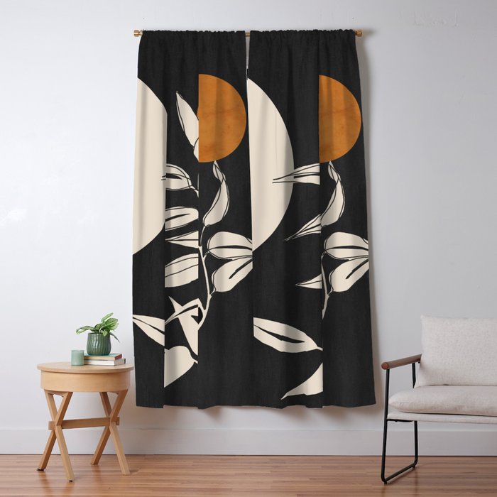 Abstract Art /Minimal Plant 53 Window Curtain Gallery Image 5