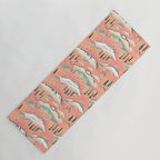 Monte Vista - pink peach and teal Yoga Mat Gallery Image 1