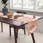 Monte Vista - pink peach and teal Table Runner Gallery Image 2