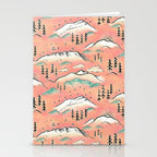 Monte Vista - pink peach and teal Stationery Card Gallery Image 2