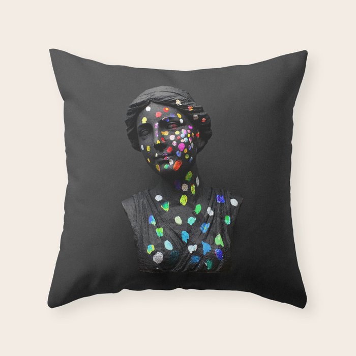 When She Thought of Stars Throw Pillow Gallery Image 6