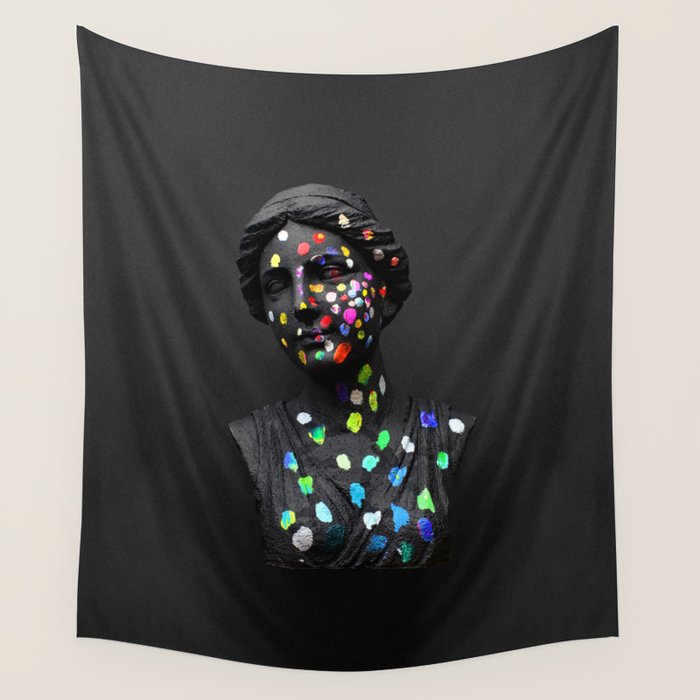 When She Thought of Stars Wall Tapestry Gallery Image 1