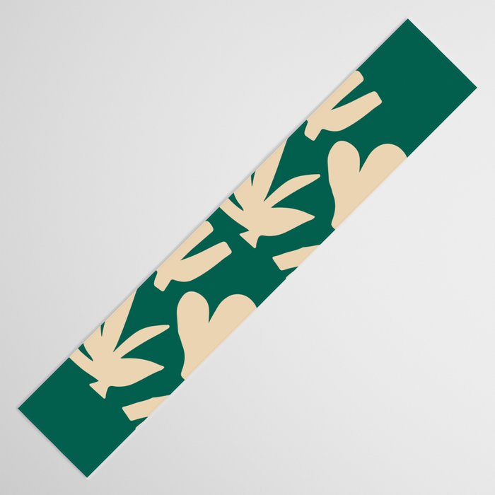 Bottle Green Collage: Paper Cutouts Matisse Edition Table Runner Gallery Image 3