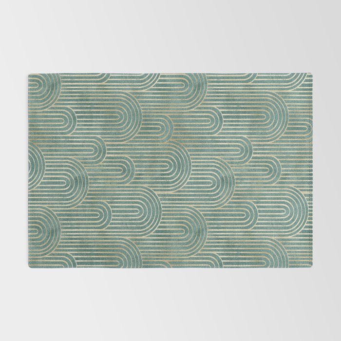 Art Deco Striped Arches Rug Gallery Image 2