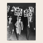 We Want Beer! Protesting Against Prohibition black and white photography - photographs Notebook Gallery Image 4