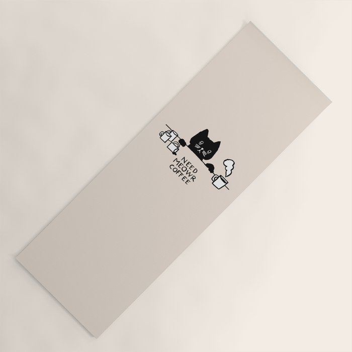 Need meowr coffee Yoga Mat Gallery Image 1