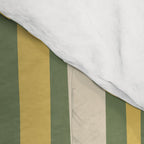 Retro Abstract Boho Confaab Pattern in Mossy Olive Green Orange Yellow Comforter Gallery Image 4