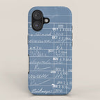 Library Card 23322 Negative Blue iPhone Case Gallery Image 1
